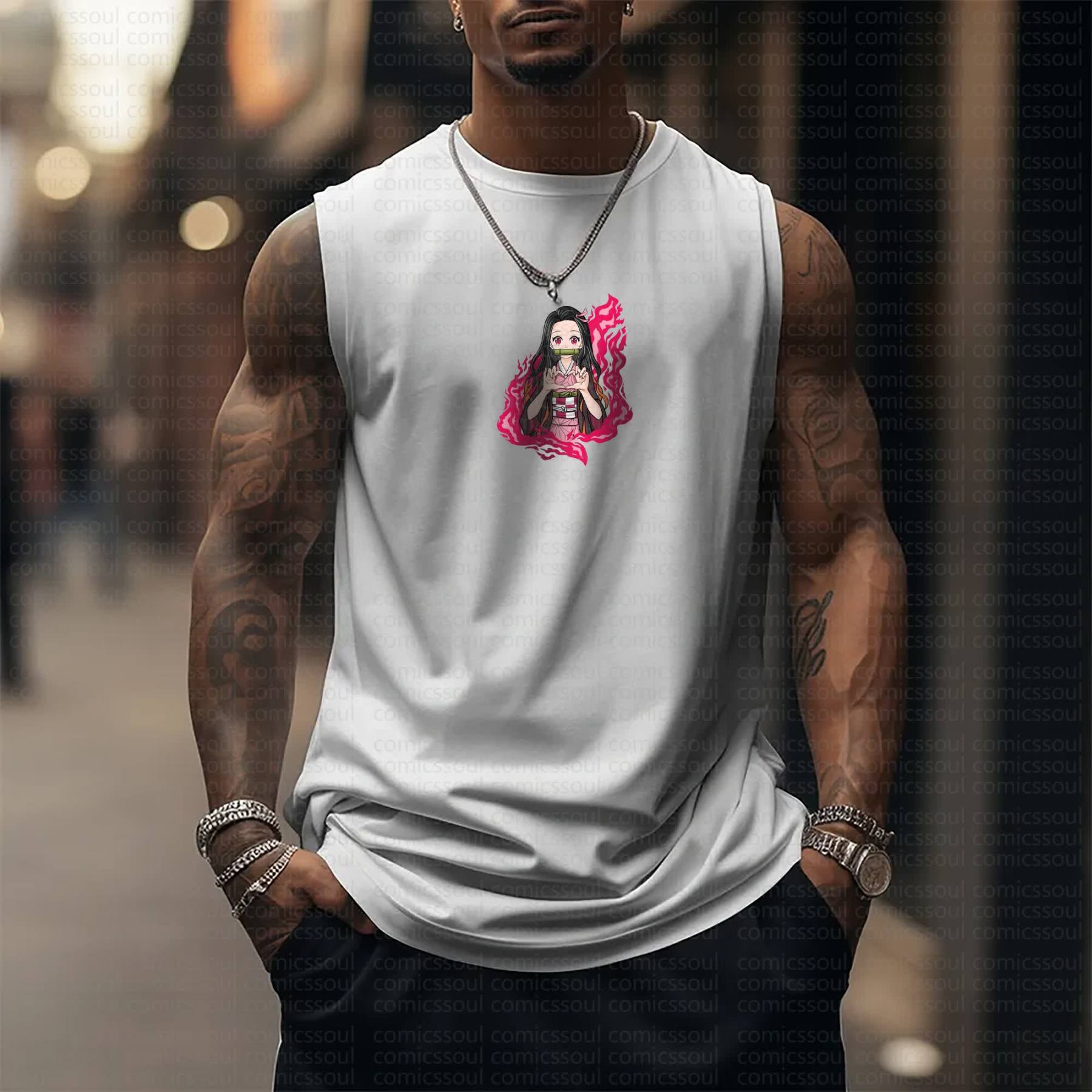 Unisex  “Demon Slayer” Casual Anime  Tank Top