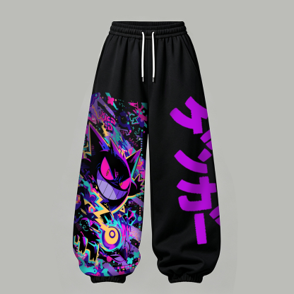 Pokémon Halloween Series Cropped Long Sleeve Hoodie & High Waist Jogger Pants Two Piece