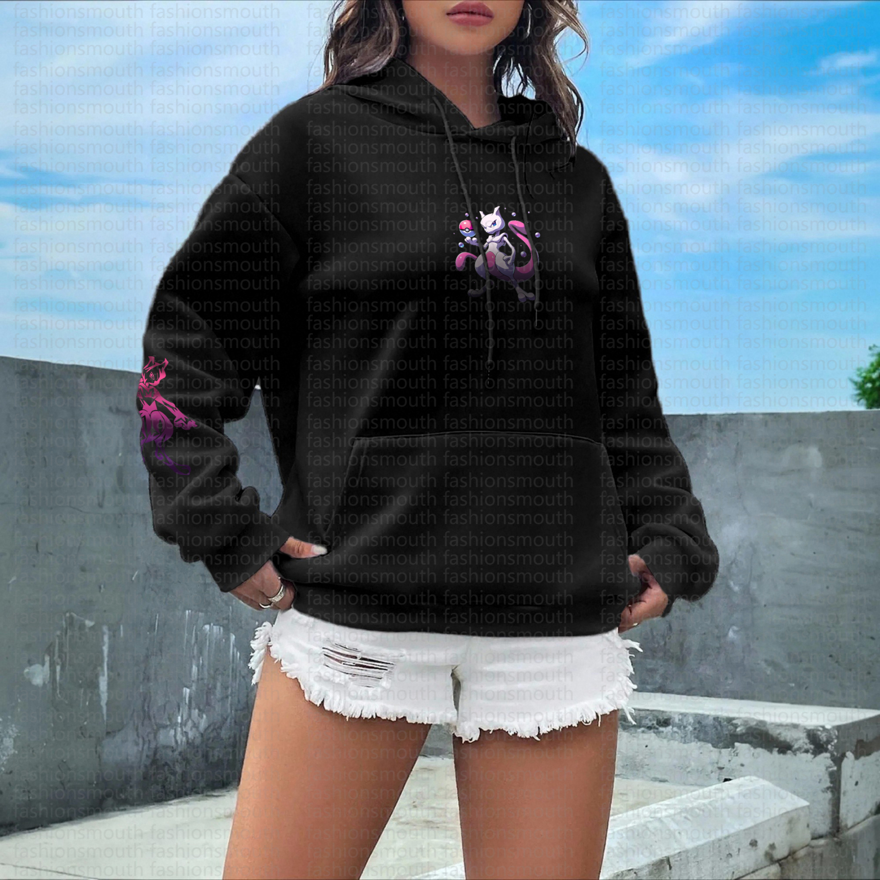 ‘’Pokémon " Anime Inspired Vintage Hoodie