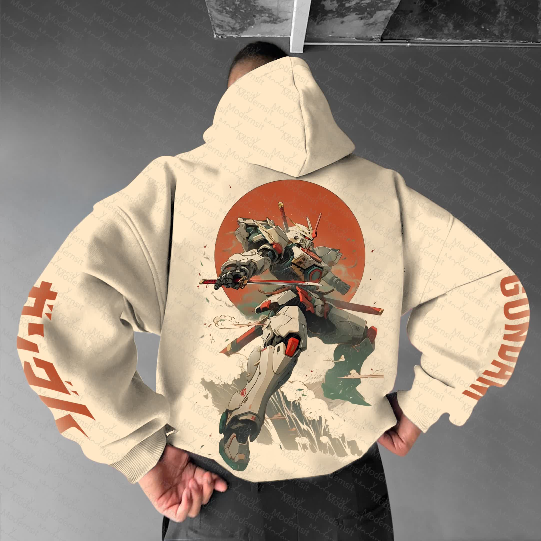 Unisex “Gundam Series” Anime Graphic Streetwear Vintage Hoodie