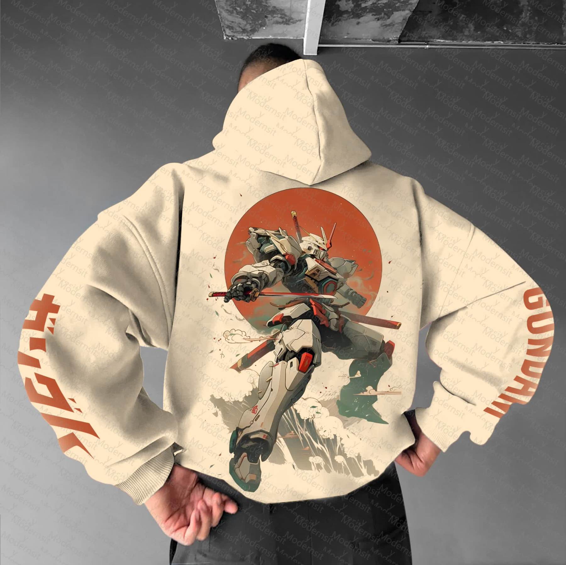 Unisex “Gundam Series” Anime Graphic Streetwear Vintage Hoodie