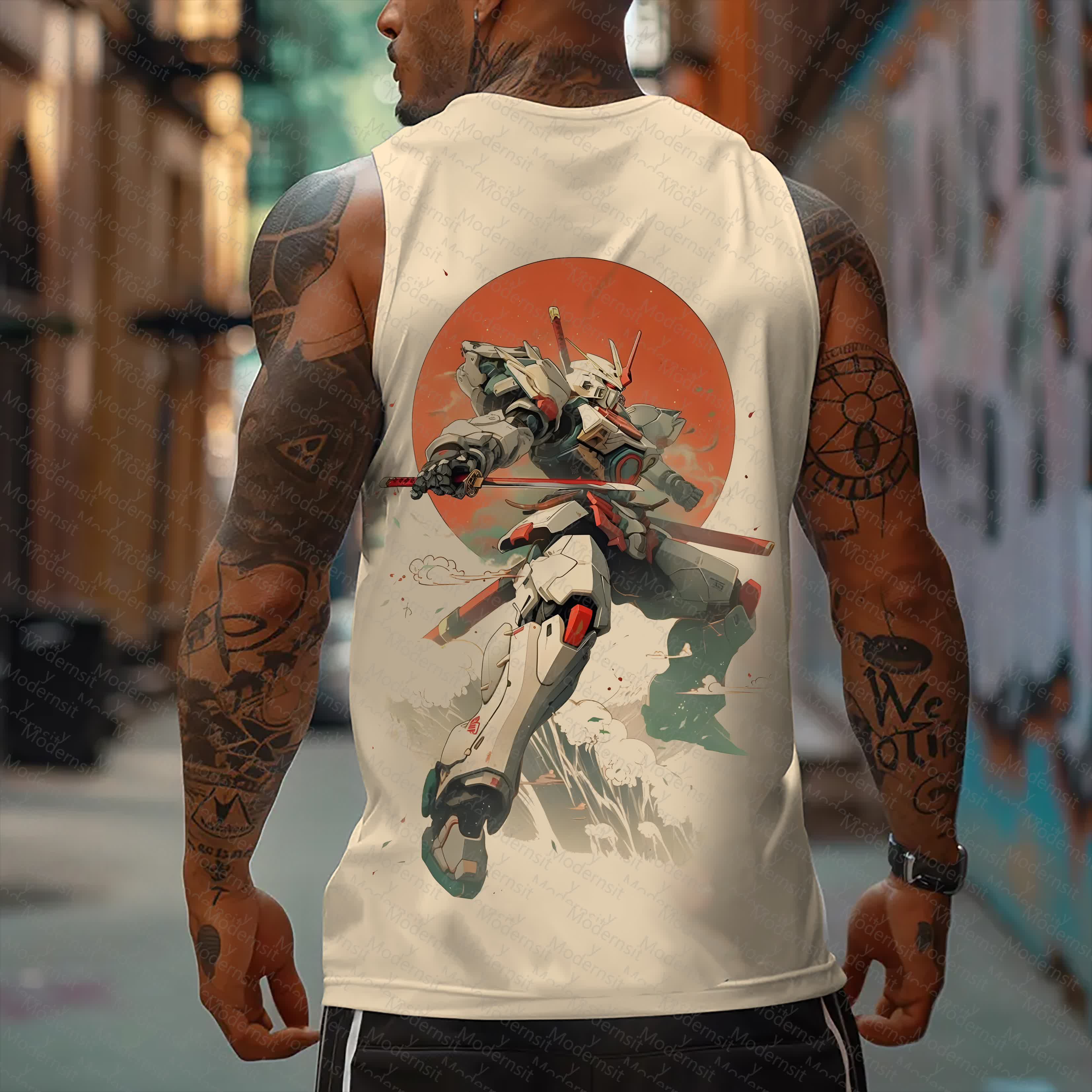 Unisex  “Gundam Series” Casual Anime  Tank Top