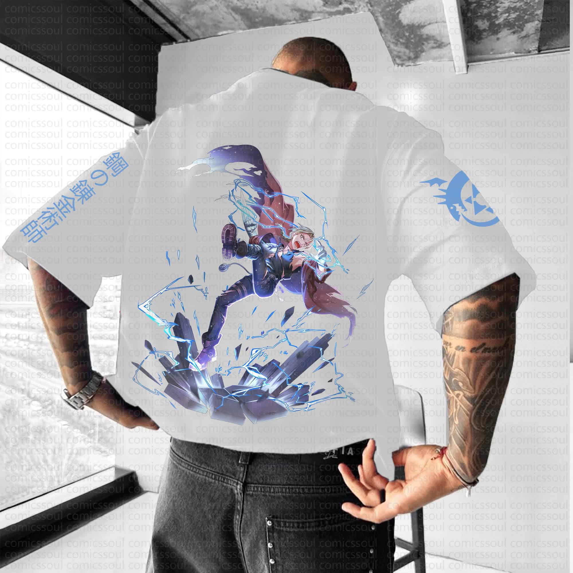 Unisex Anime Inspired Vintage T-Shirt | Fullmetal Alchemist