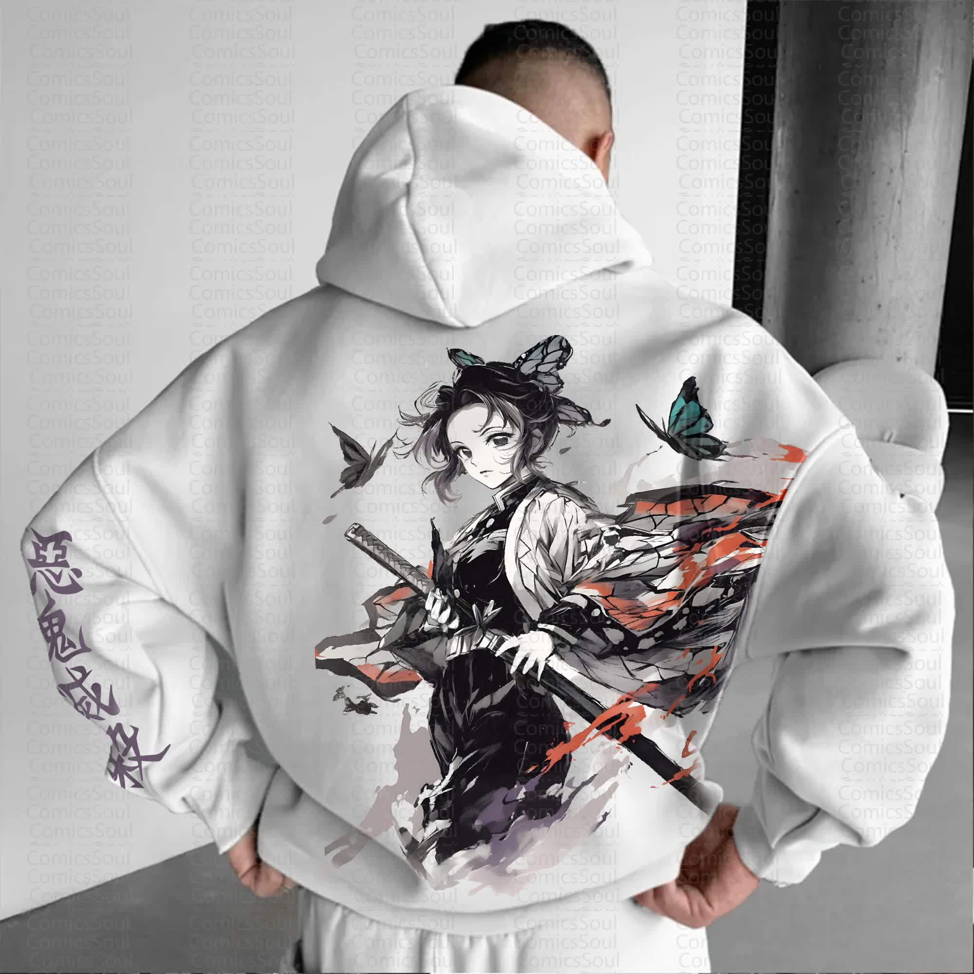 Unisex Anime Graphic Streetwear Vintage Hoodie丨Demon Slayer