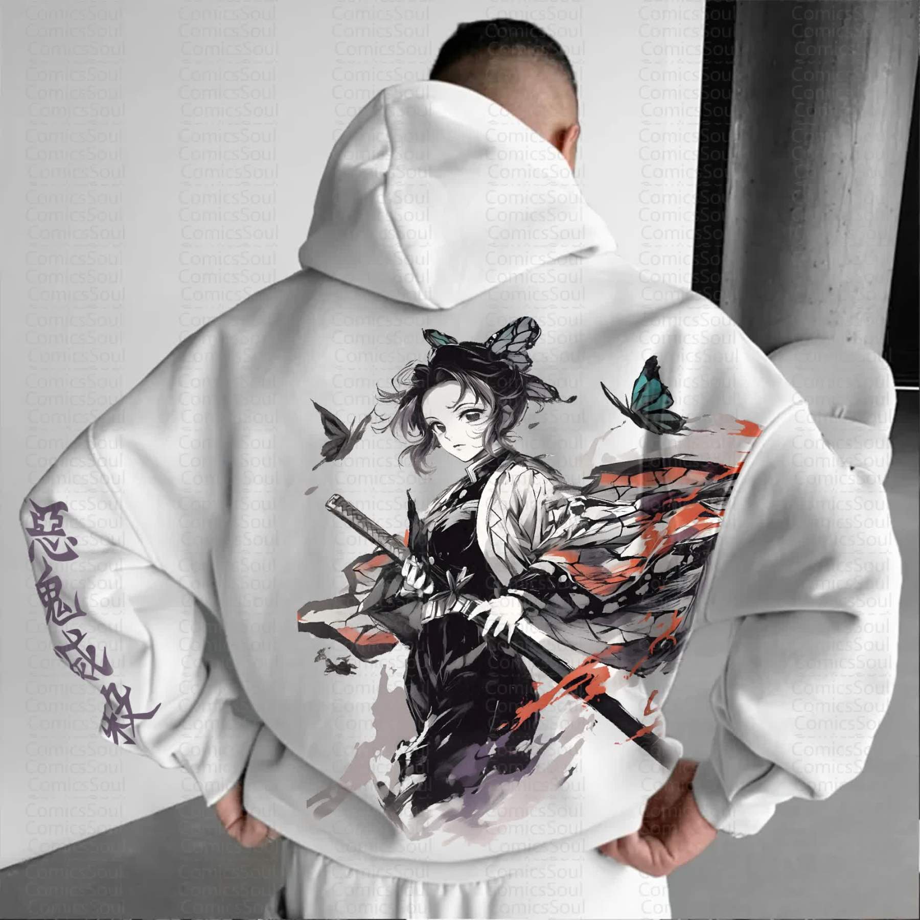 Unisex Anime Graphic Streetwear Vintage Hoodie丨Demon Slayer X Pokémon