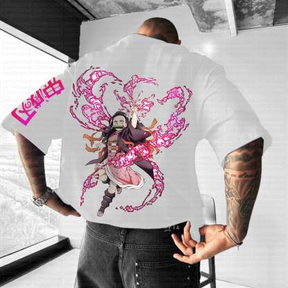 Unisex Anime Inspired Vintage T-Shirt丨Demon Slayer