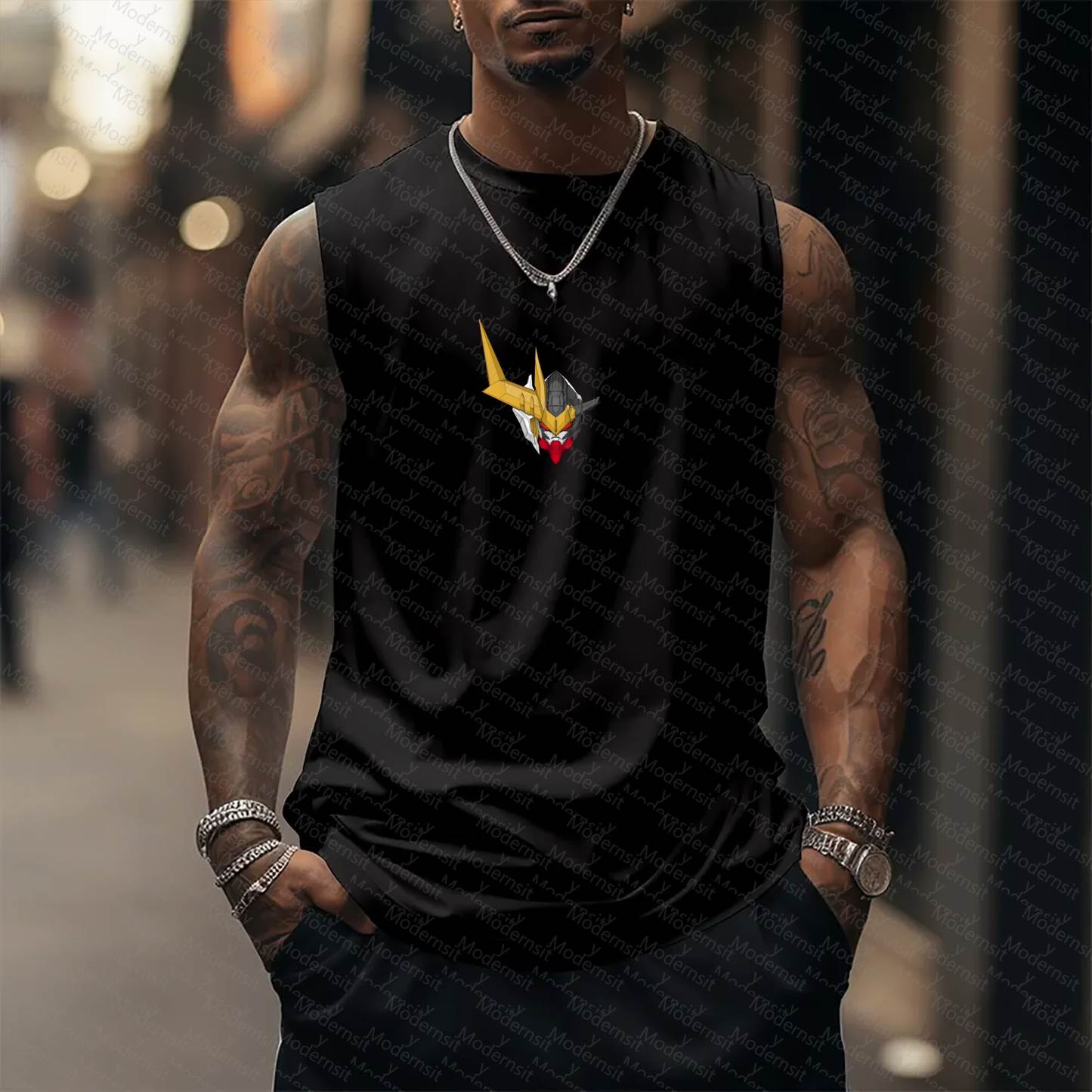 Unisex  “Gundam Series” Casual Anime  Tank Top