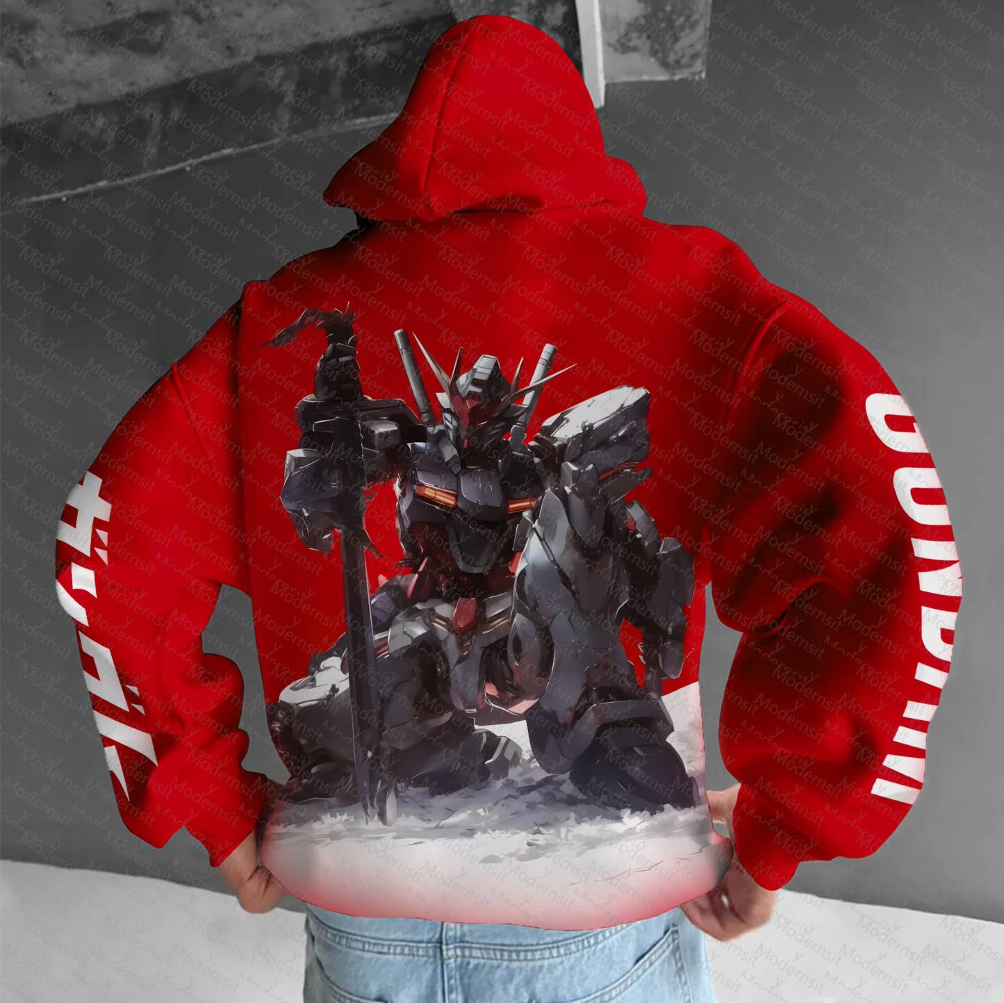 Unisex “Gundam Series” Anime Graphic Streetwear Vintage Hoodie