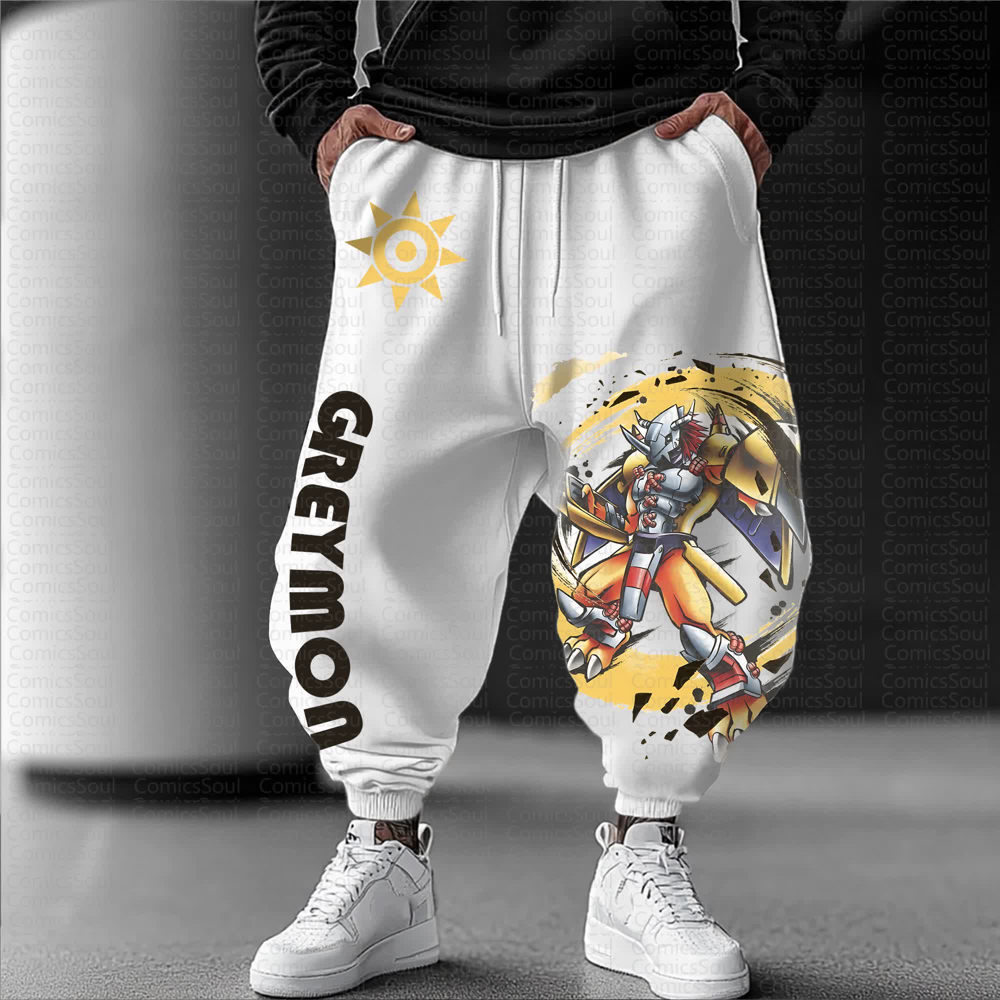 Unisex Anime Inspired Vintage Pants丨Digimon