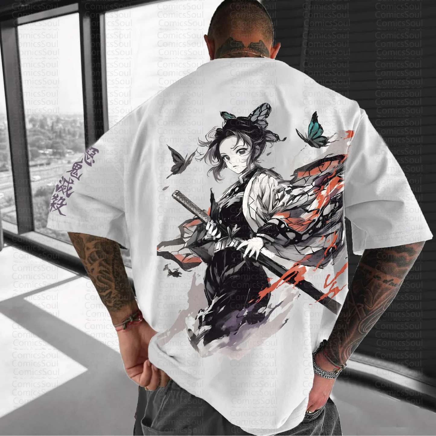 Unisex Anime Inspired Vintage T-Shirt丨Demon Slayer X Pokémon