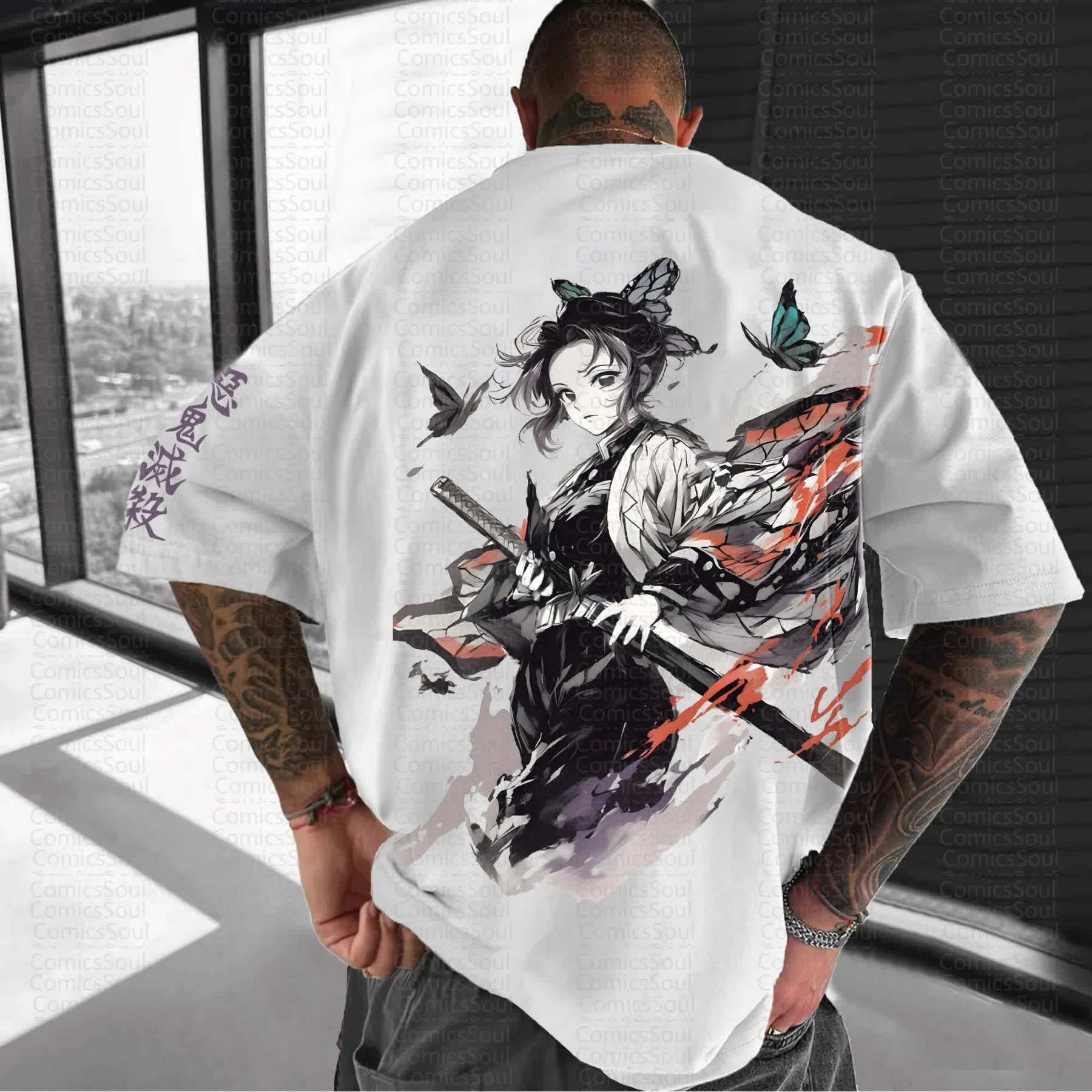 Unisex Anime Inspired Vintage T-Shirt丨Demon Slayer X Pokémon