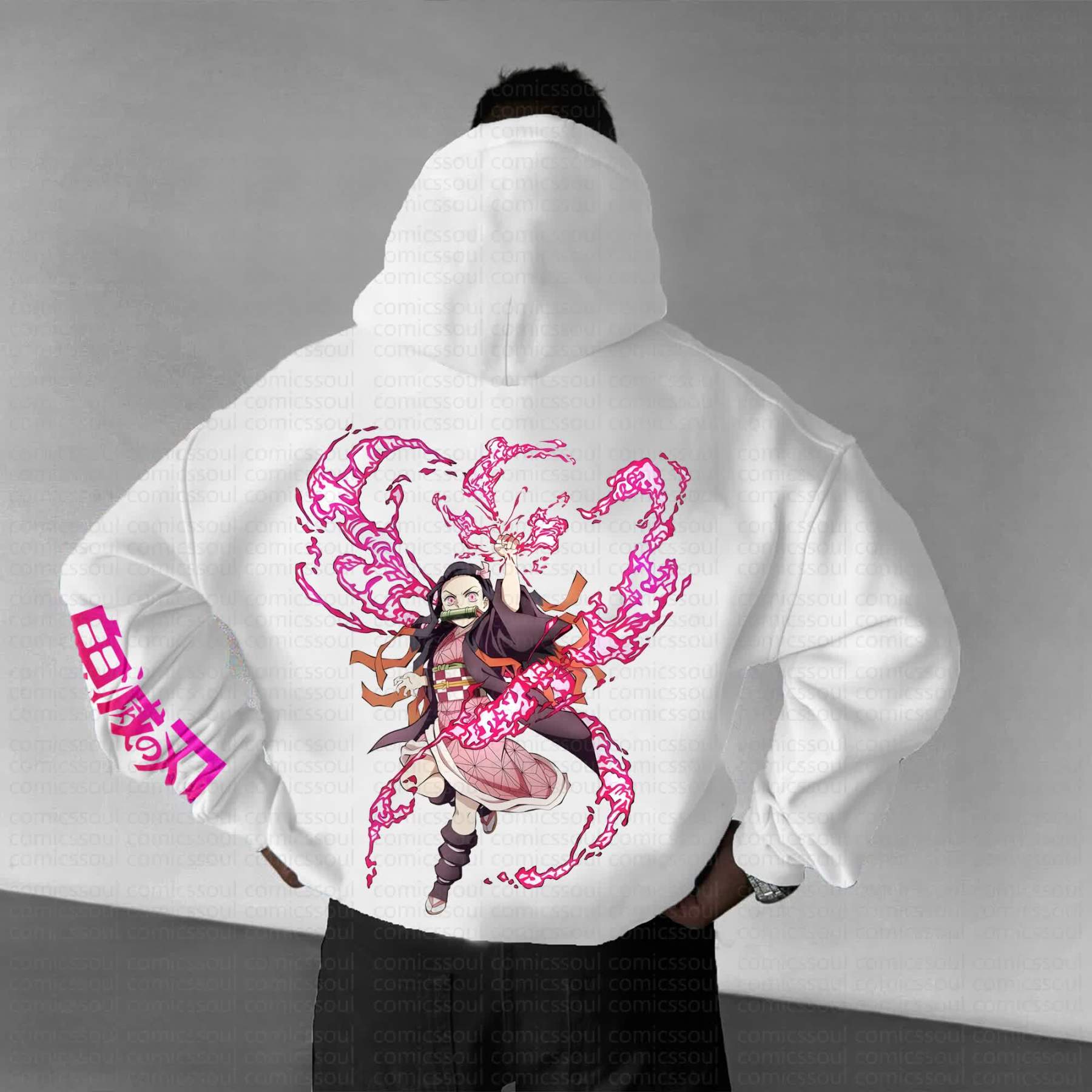 Unisex Anime Graphic Streetwear Vintage Hoodie丨Demon Slayer X Pokémon