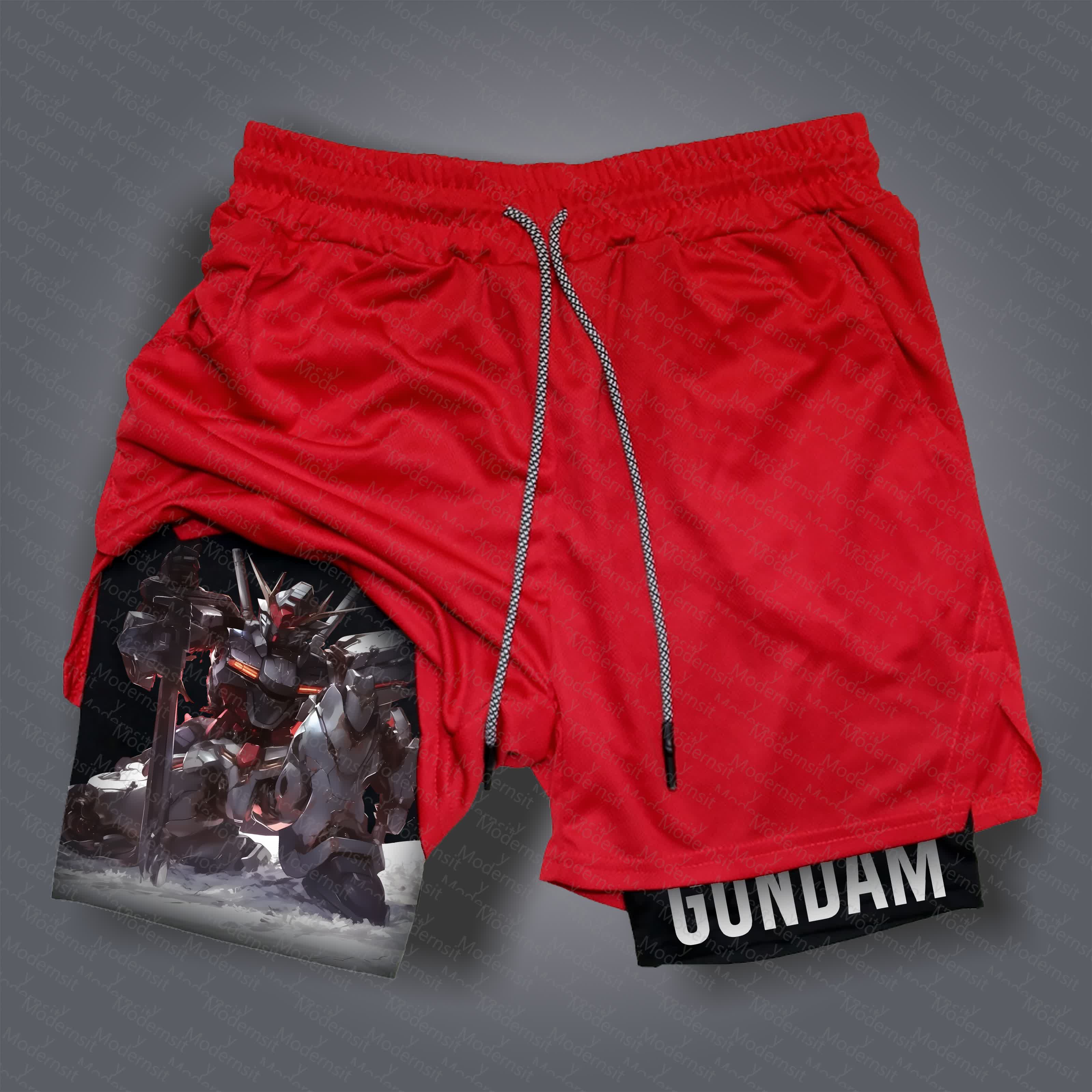 Unisex  “Gundam Series” Casual Anime Streetwear Shorts