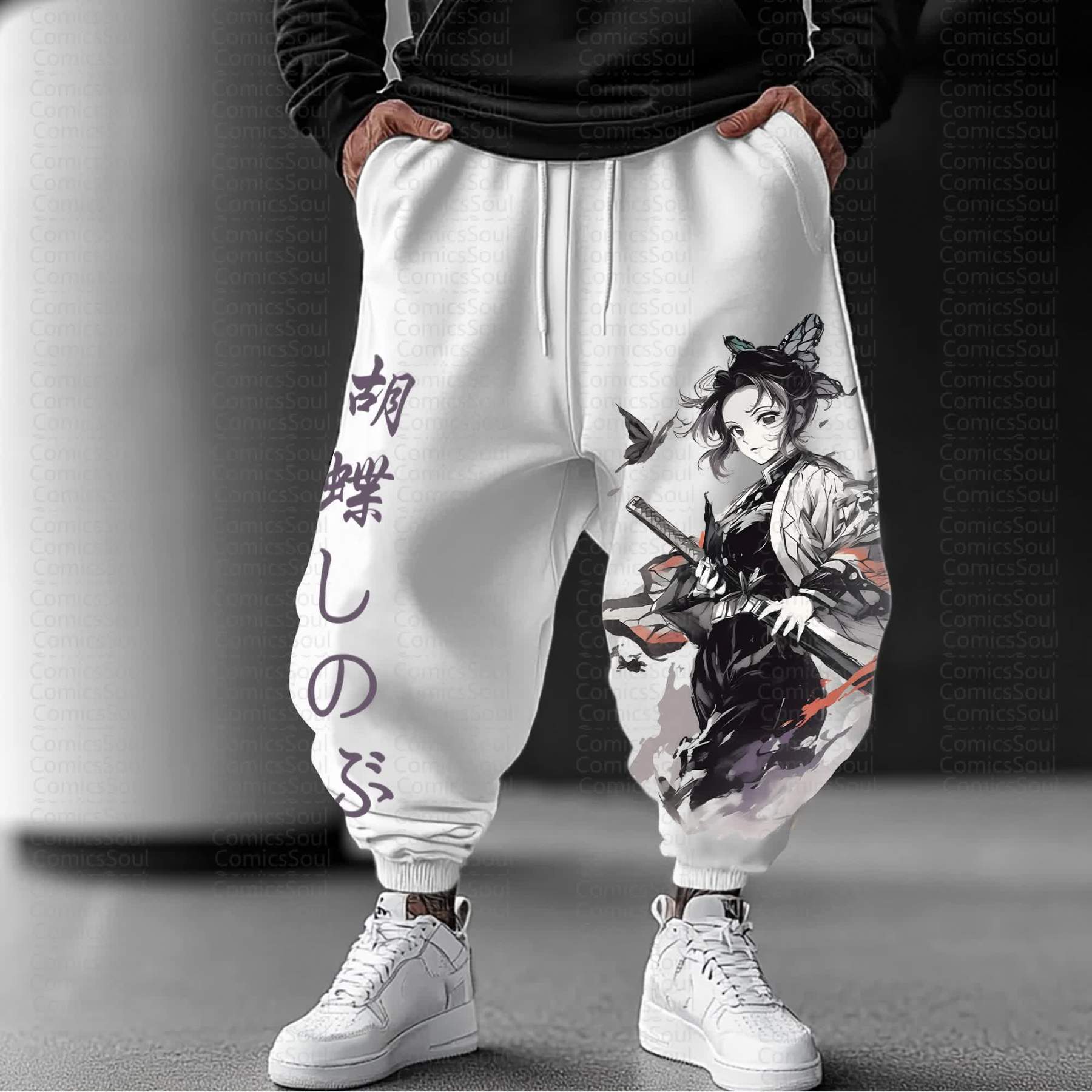 Unisex Anime Inspired Vintage Pants丨Demon Slayer X Pokémon