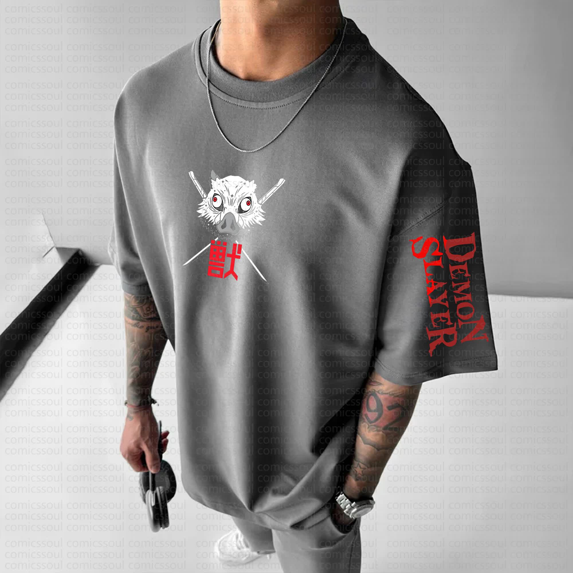 Unisex Anime Inspired Vintage T-Shirt丨Demon Slayer