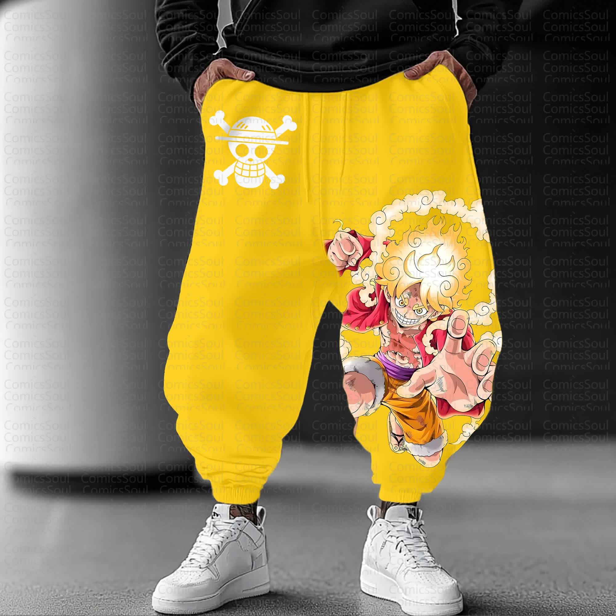 Unisex Anime Inspired Vintage Pants丨One Piece