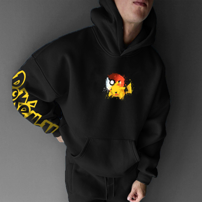 Unisex Anime Graphic Streetwear Vintage Hoodie