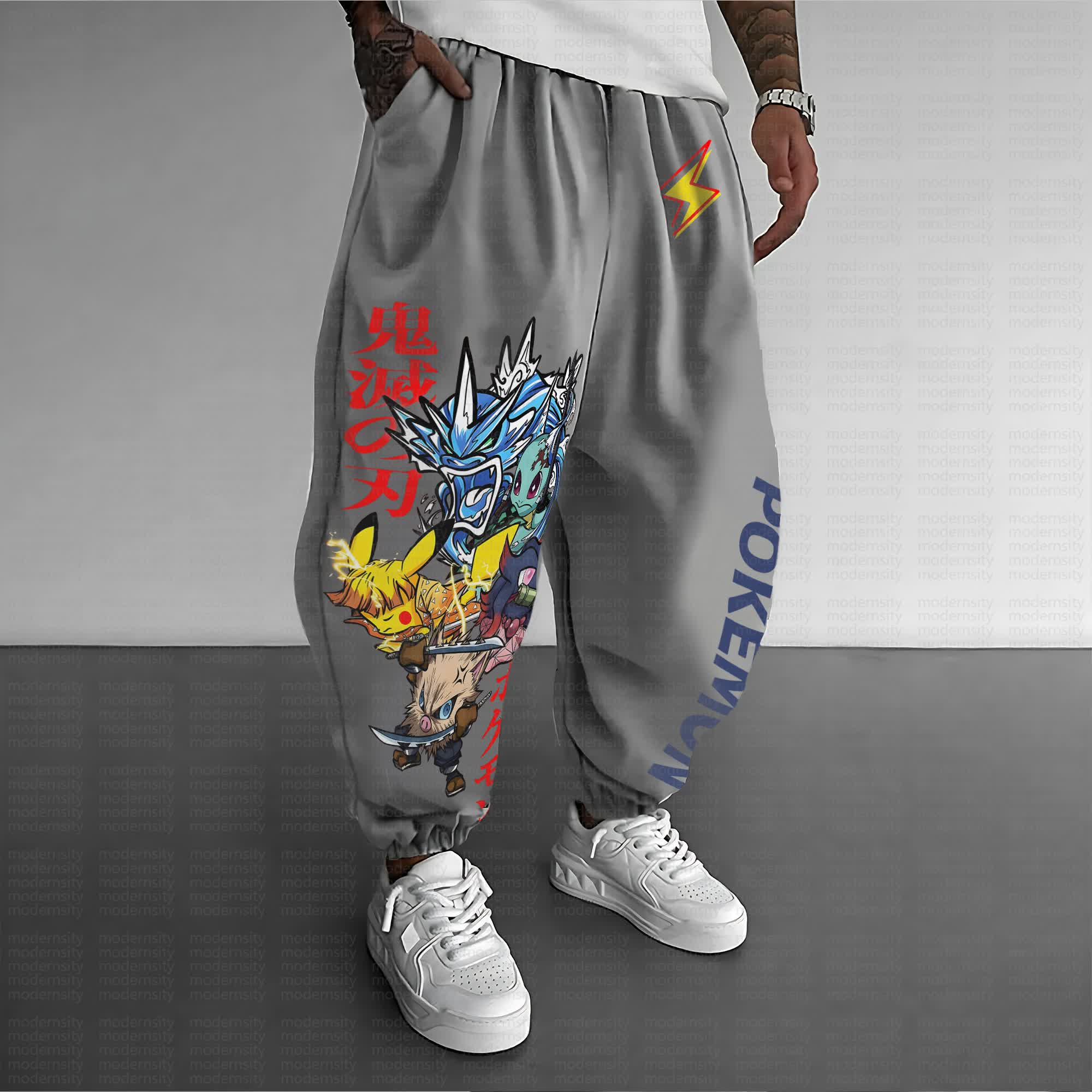 Unisex  “Pokémon” Casual Anime Streetwear Pants