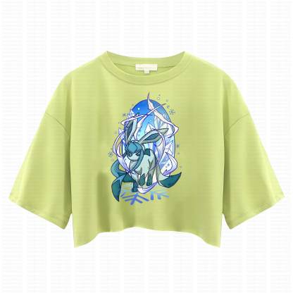 Cute and playful "Pokémon" summer women's cropped top