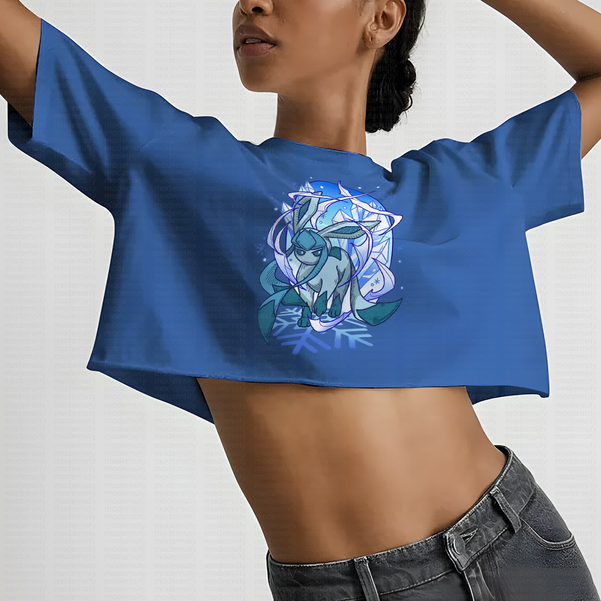 Cute and playful "Pokémon" summer women's cropped top