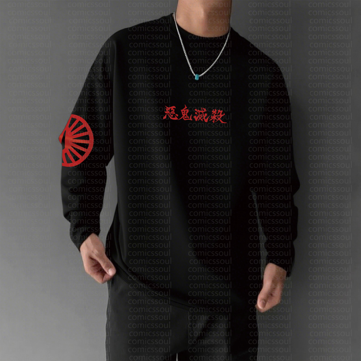 Unisex “Demon Slayer” Anime Graphic Streetwear Vintage Long-Sleeved T-shirt