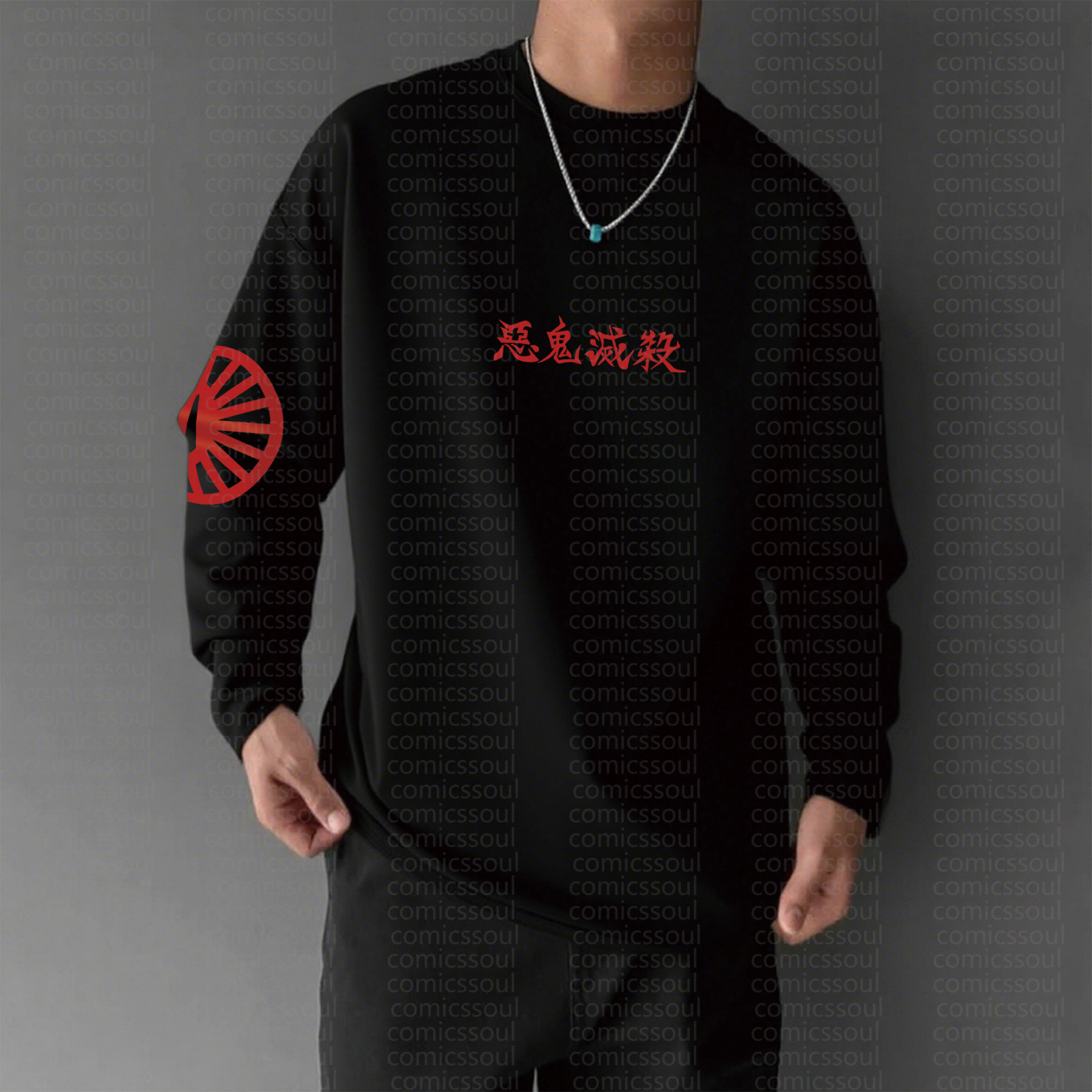 Unisex “Demon Slayer” Anime Graphic Streetwear Vintage Long-Sleeved T-shirt