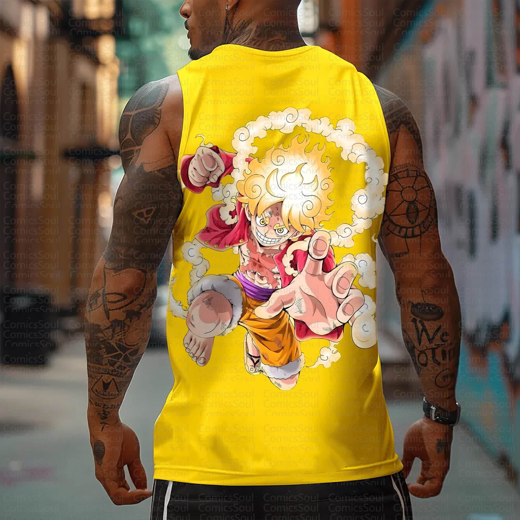 Unisex “One Piece” Casual Anime Tank Top