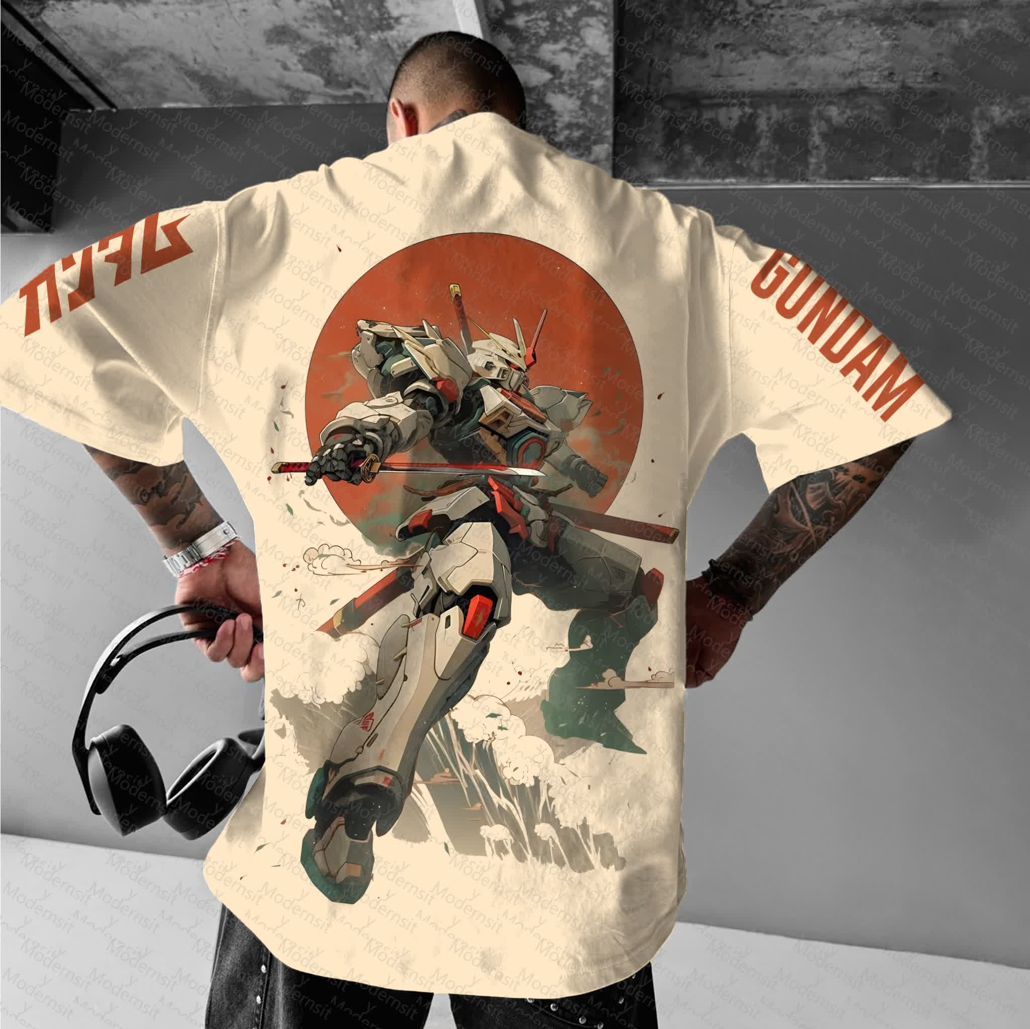 Unisex  "Gundam Series" Anime Inspired Vintage T-Shirt