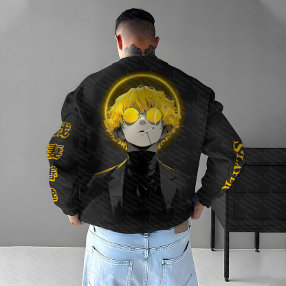 Unisex “Demon Slayer” Anime Graphic Inspired Vintage Sweatshirt