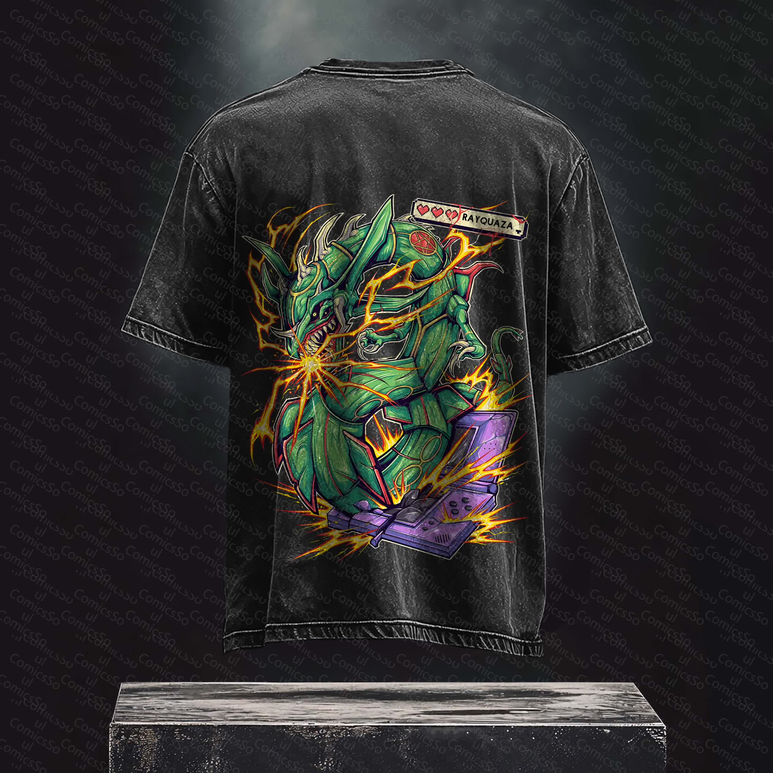 Unisex Anime Inspired Vintage Washed T-Shirt丨 Pokémon