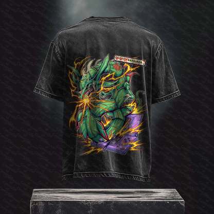 Unisex Anime Inspired Vintage Washed T-Shirt丨 Pokémon