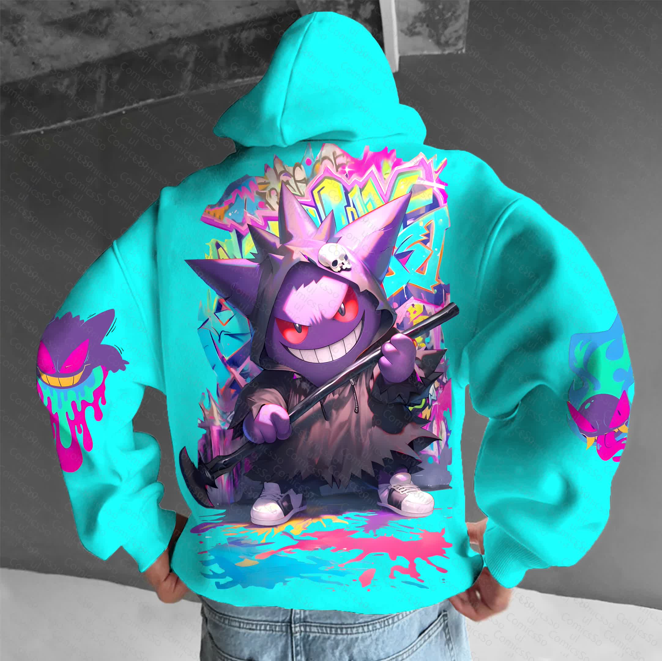 Unisex “Pokémon” Anime Graphic Streetwear Vintage Hoodie