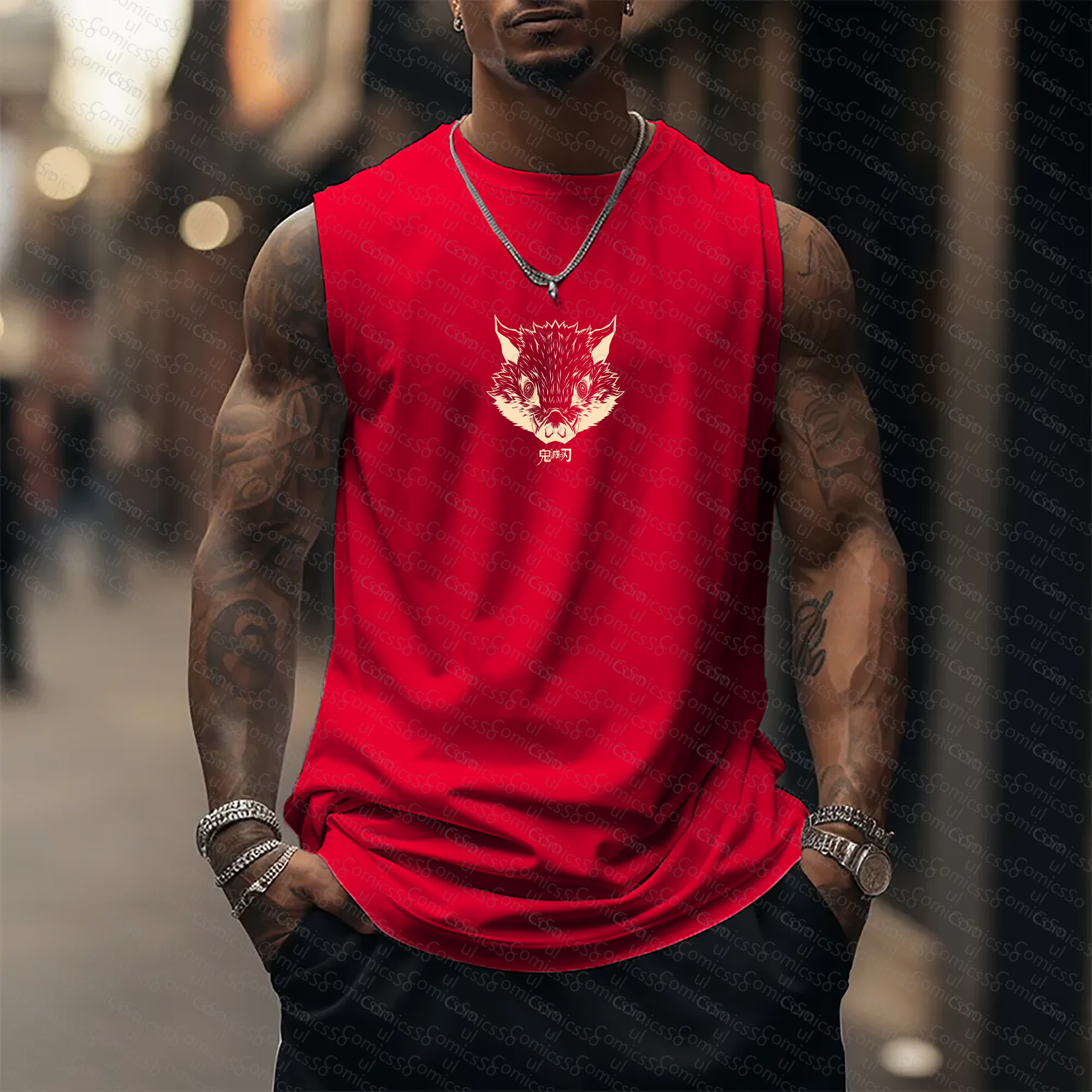 Unisex  “Demon Slayer” Casual Anime  Tank Top