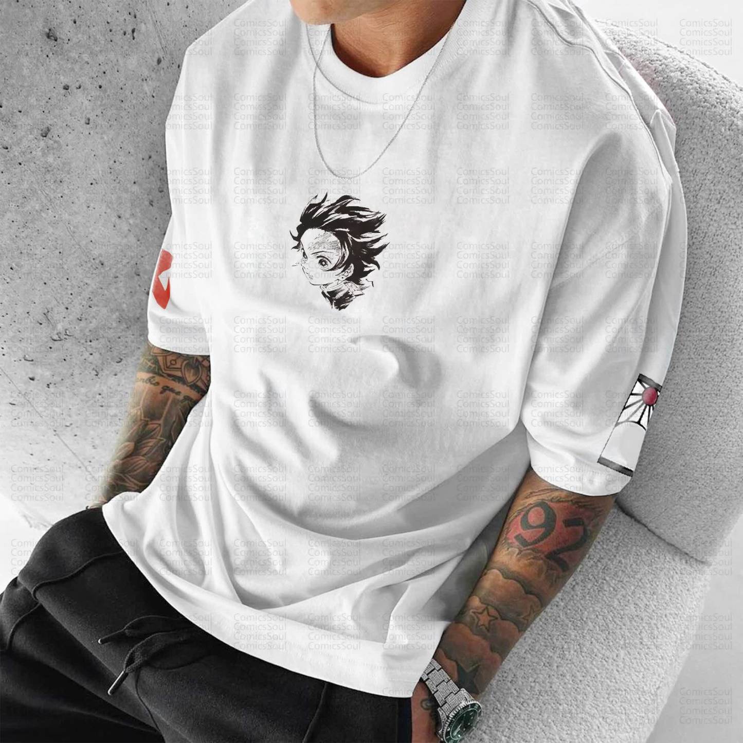 Unisex Anime Inspired Vintage T-Shirt丨Demon Slayer