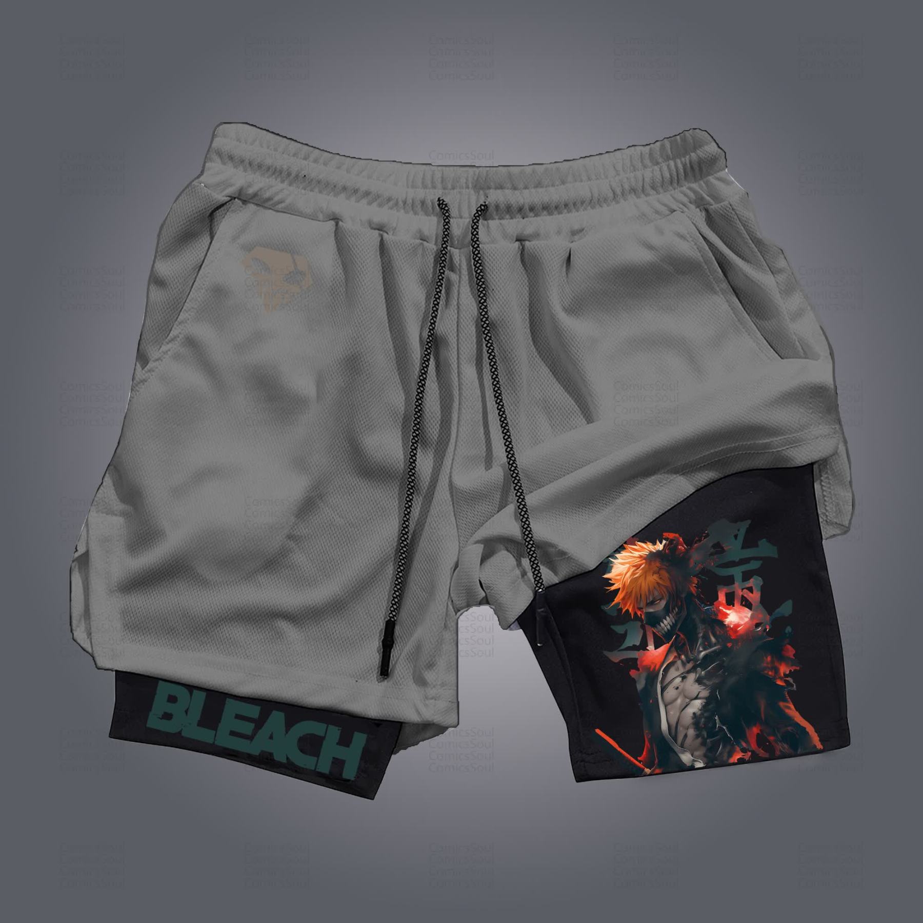 Unisex Casual Anime Streetwear Shorts 丨Demon Slayer X Pokémon