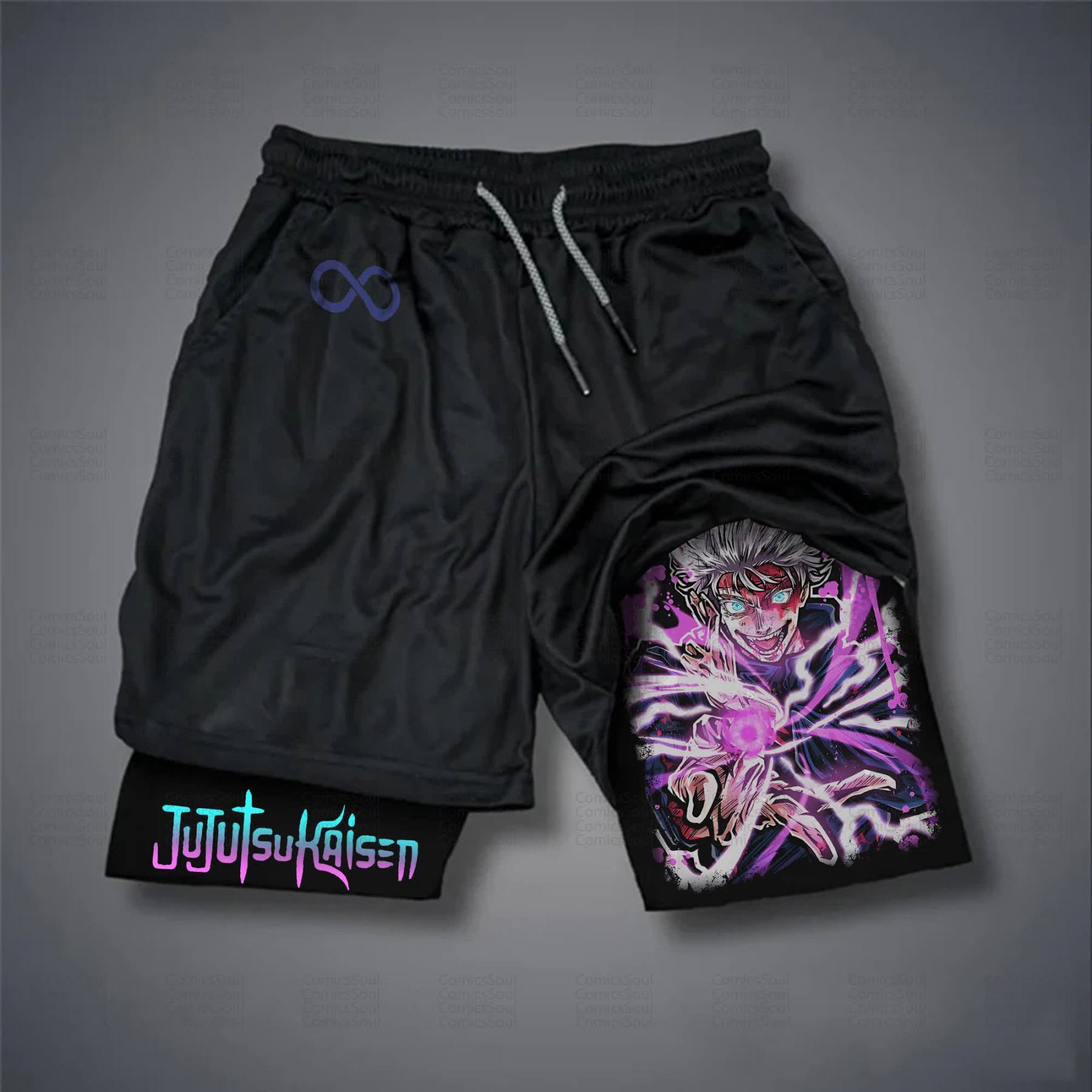 Unisex Casual Anime Streetwear Shorts 丨Demon Slayer X Pokémon