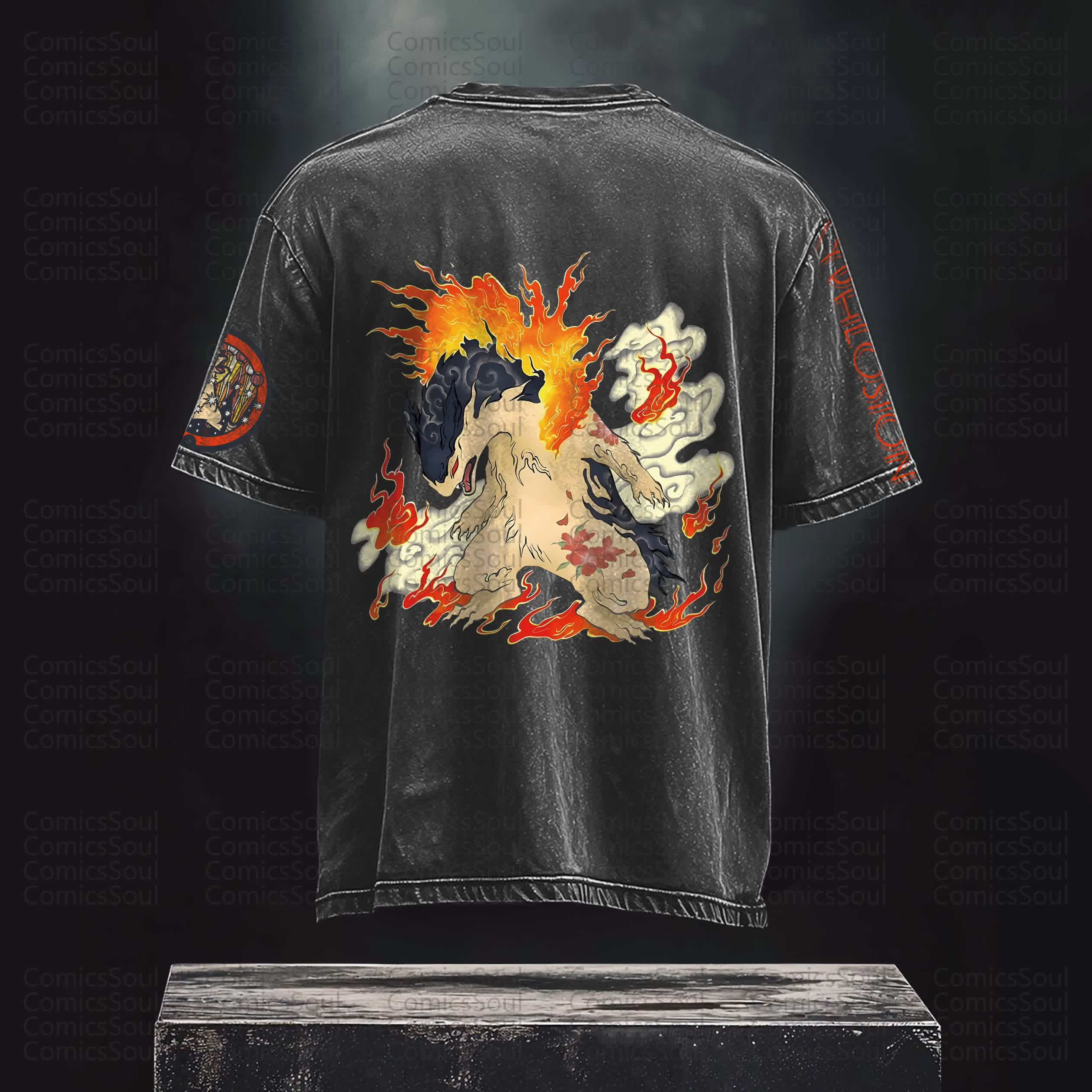 Unisex Anime Inspired Vintage T-Shirt丨Pokémon