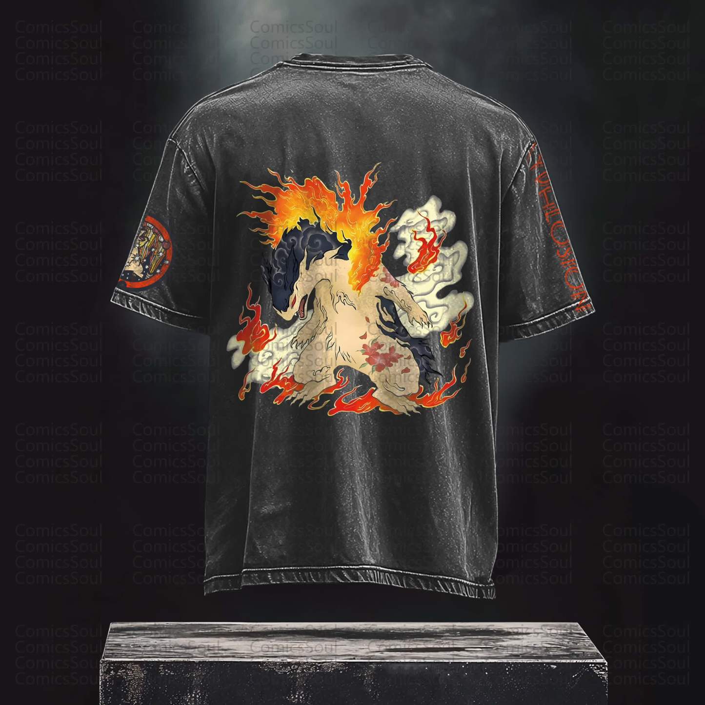 Unisex Anime Inspired Vintage T-Shirt丨Demon Slayer X Pokémon