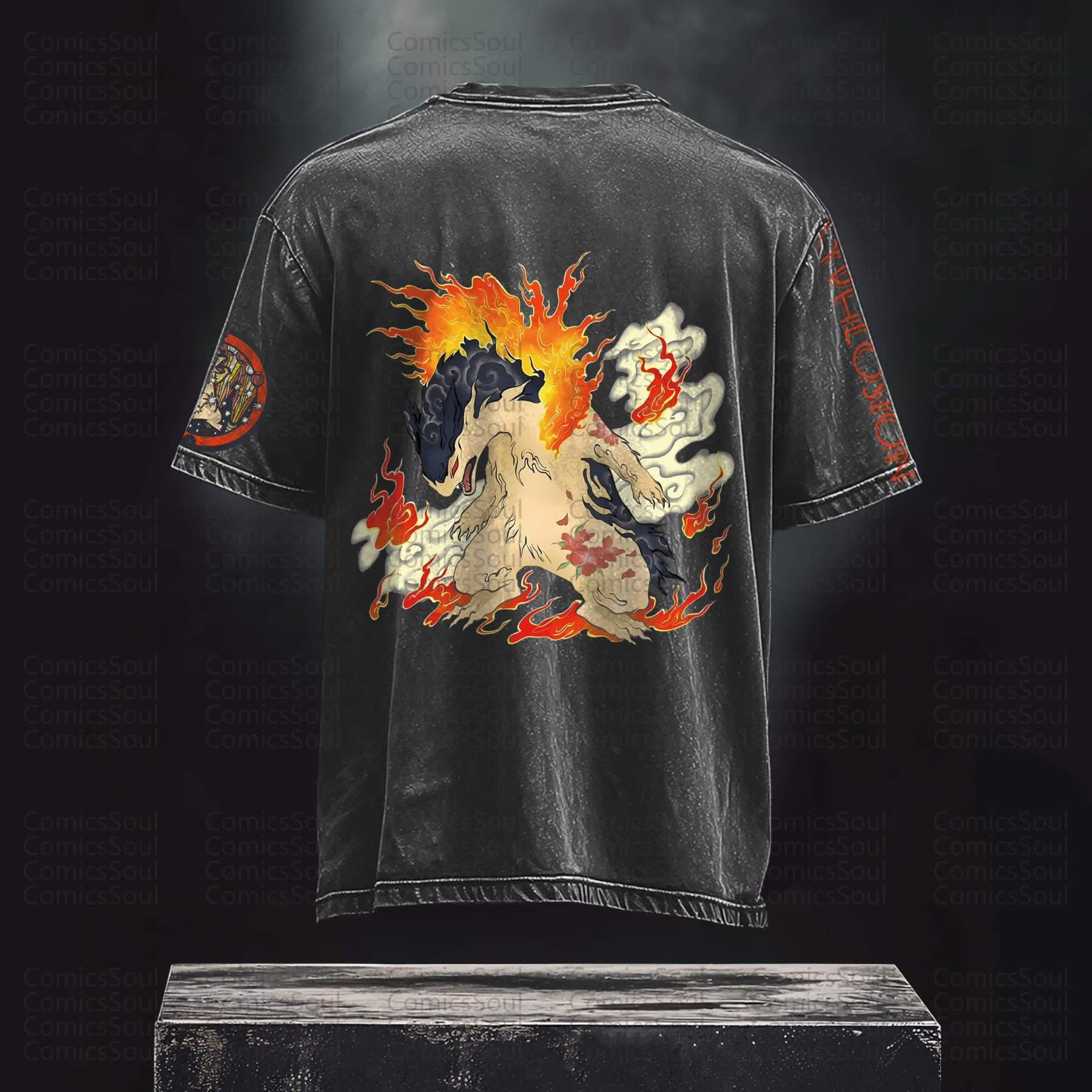 Unisex Anime Inspired Vintage T-Shirt丨Demon Slayer X Pokémon