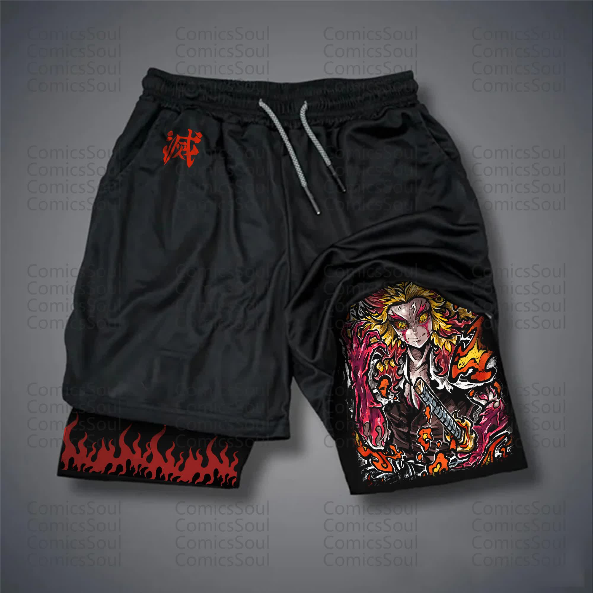 Unisex Casual Anime Streetwear Shorts 丨Demon Slayer