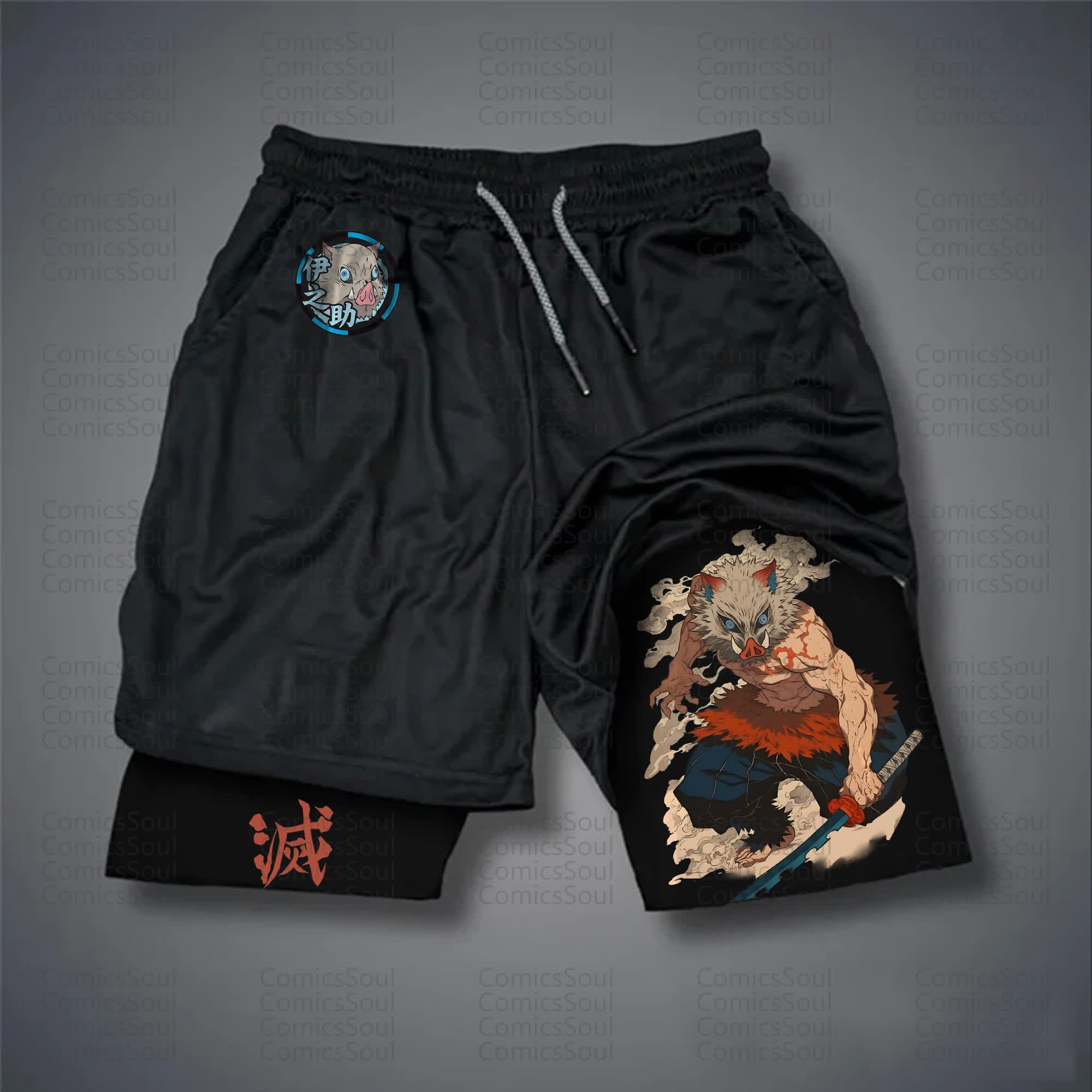 Unisex Casual Anime Streetwear Shorts 丨Demon Slayer