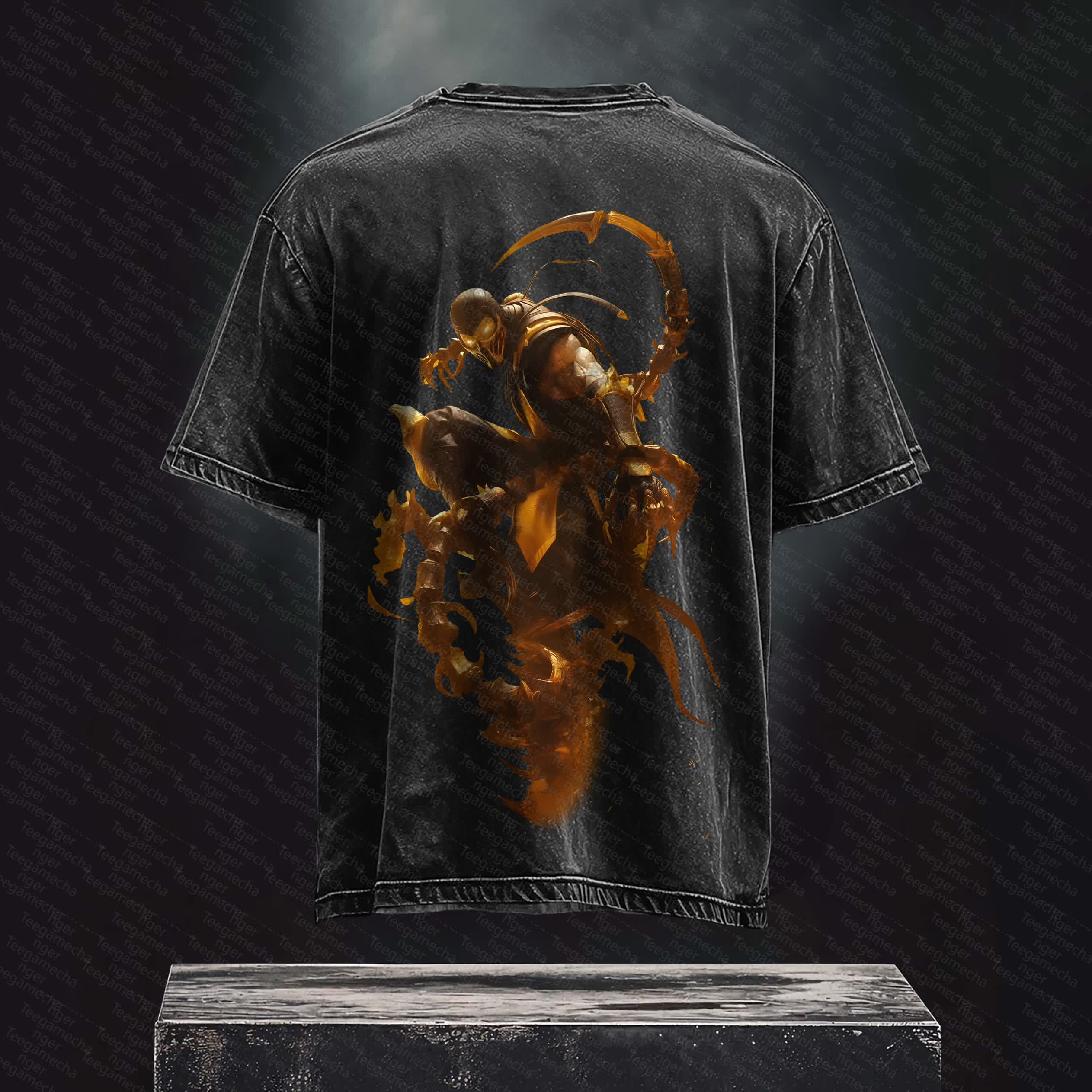 Unisex Anime Inspired Vintage Washed T-Shirt丨 Mortal Kombat