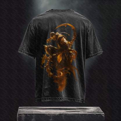 Unisex Anime Inspired Vintage Washed T-Shirt丨 Mortal Kombat