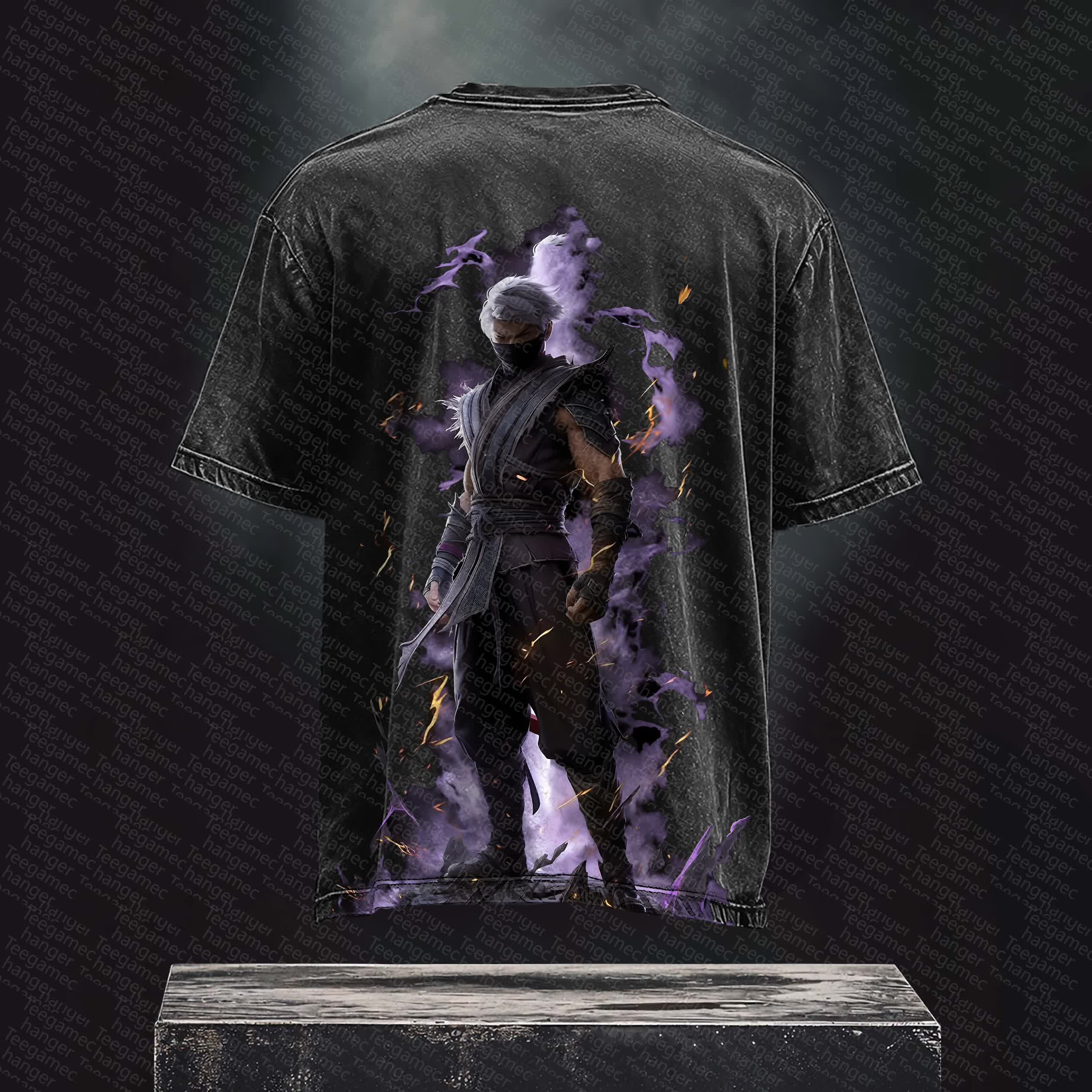 Unisex  Inspired Vintage Washed T-Shirt丨 Mortal Kombat