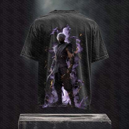 Unisex  Inspired Vintage Washed T-Shirt丨 Mortal Kombat