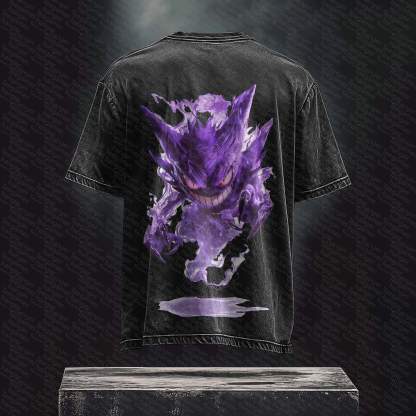 Unisex Anime Inspired Vintage Washed T-Shirt丨 Pokémon