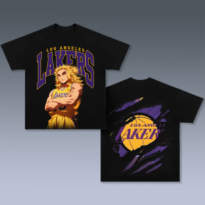 Unisex Vintage Tee丨 Lakers X One Piece Tee