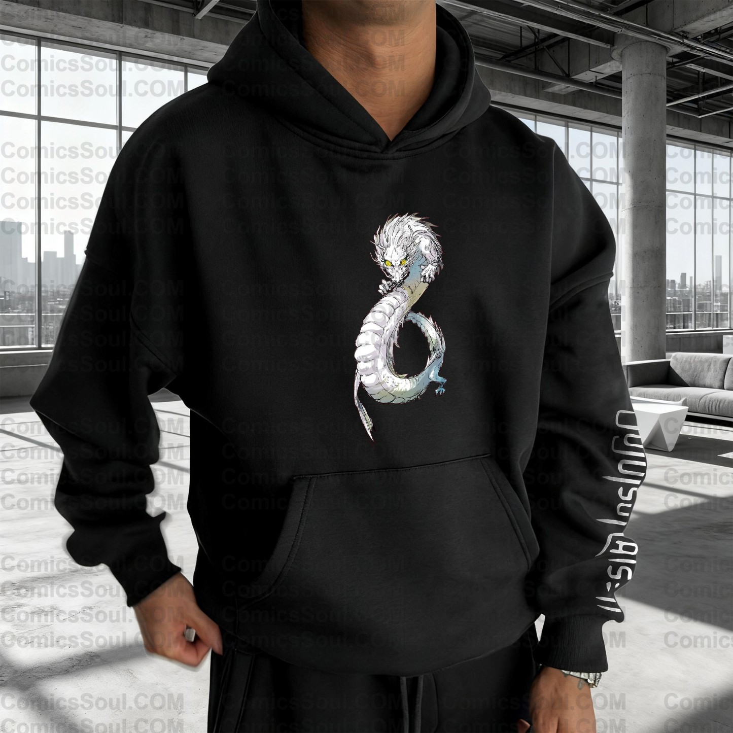 Plus Velvet Unisex Anime Graphic Streetwear Vintage Hoodie