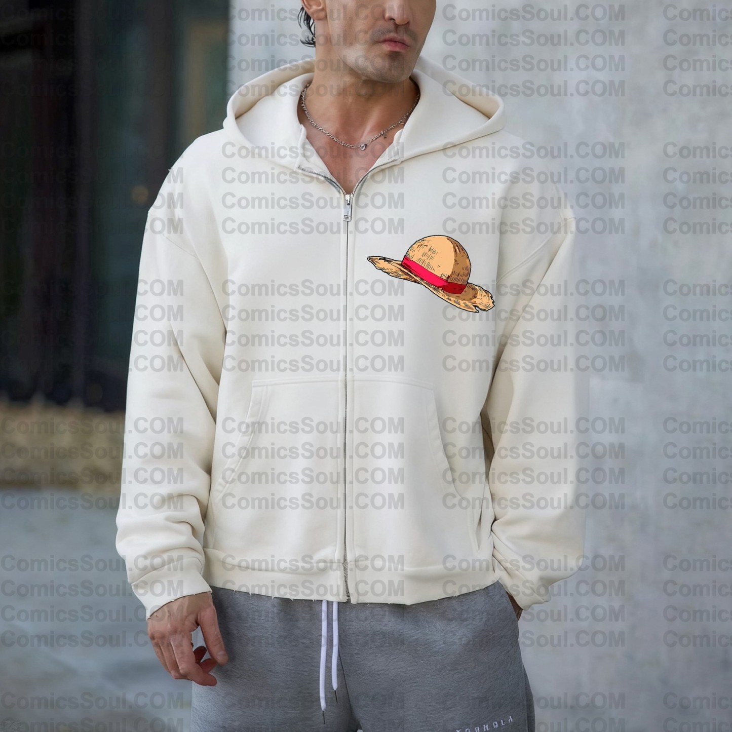 Unisex Graphic Streetwear Vintage Zipper Cardigan Plush Hoodie