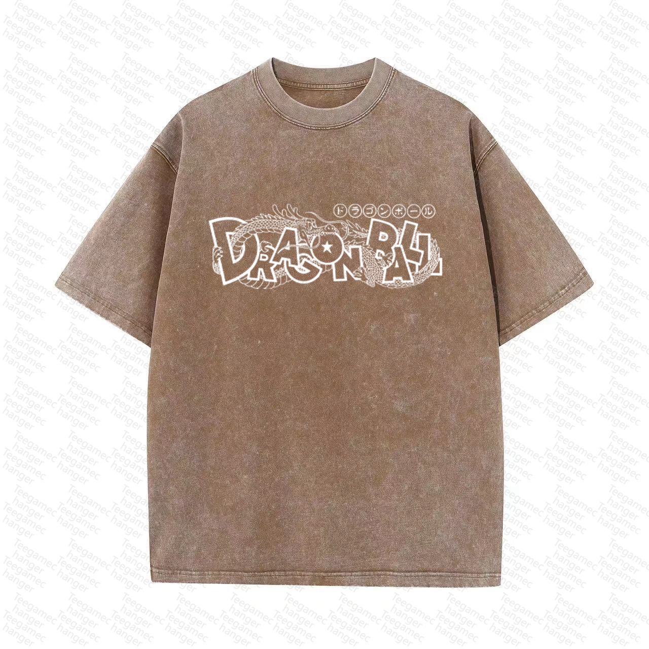 Unisex High Quality Inspired Vintage Washed 3D Direct Injection T-Shirt